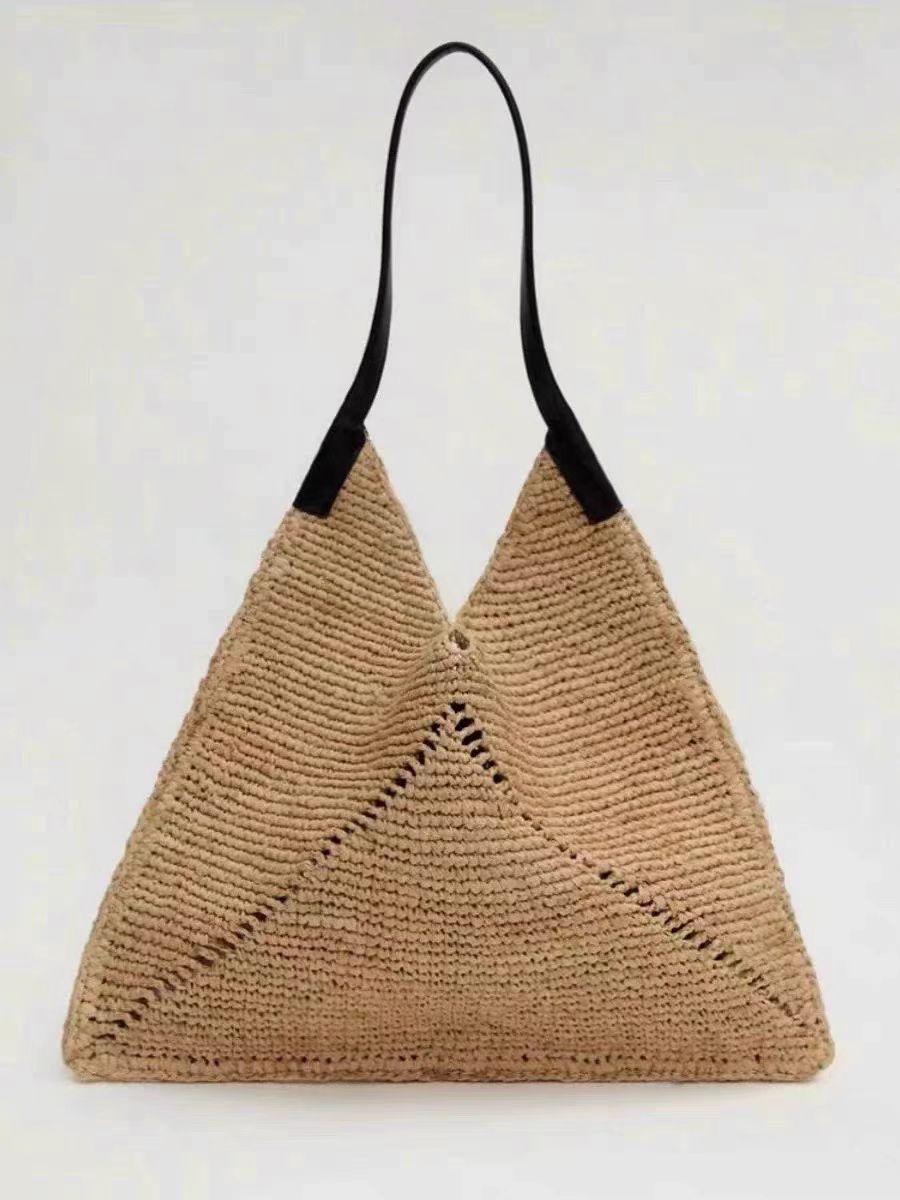 Ethnic Floral Woven Shoulder Bag