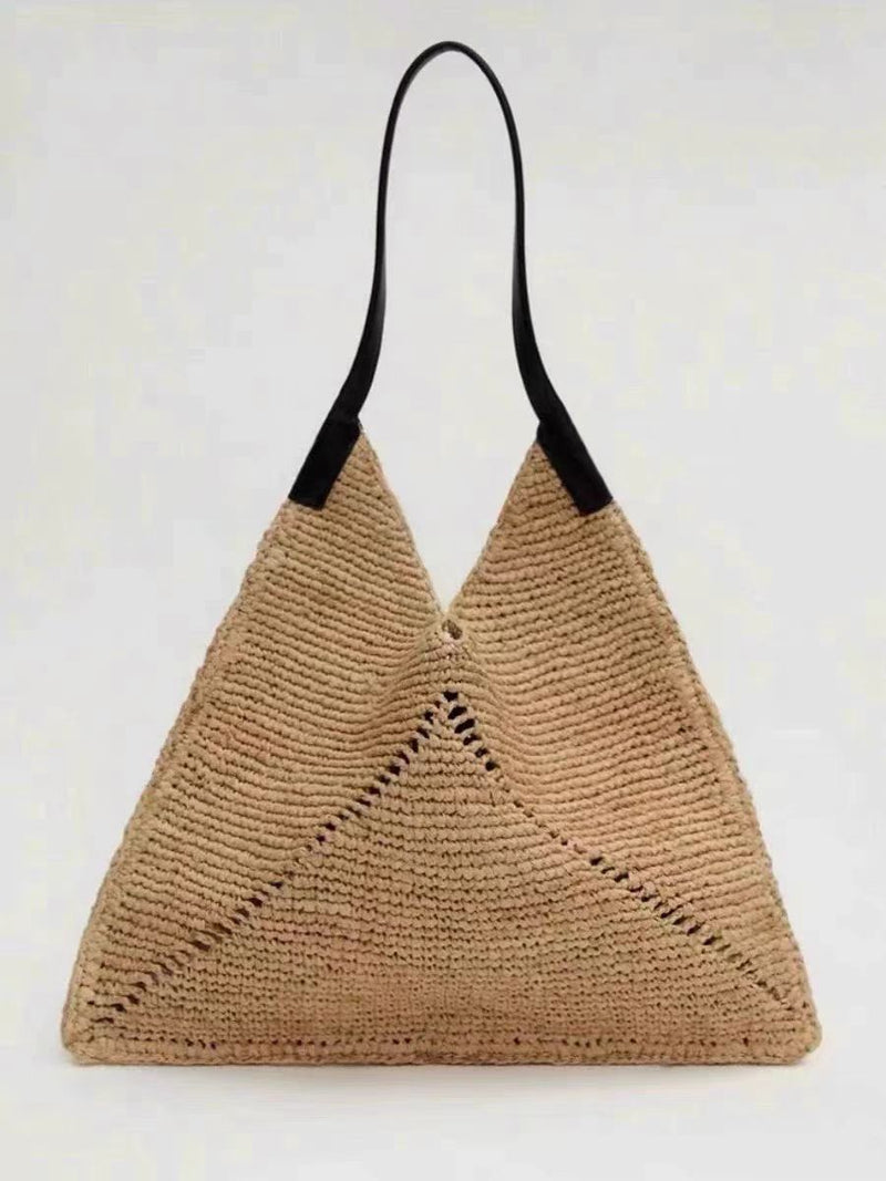Ethnic Floral Woven Shoulder Bag