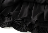 High-Waisted Ruffle Hem Mini Skirt