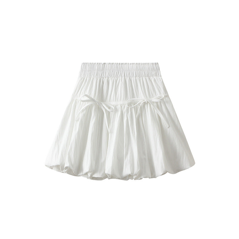 High-Waisted Ruffle Hem Mini Skirt