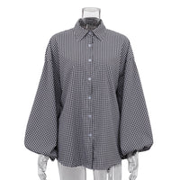 Long-Sleeved Plaid Shirt