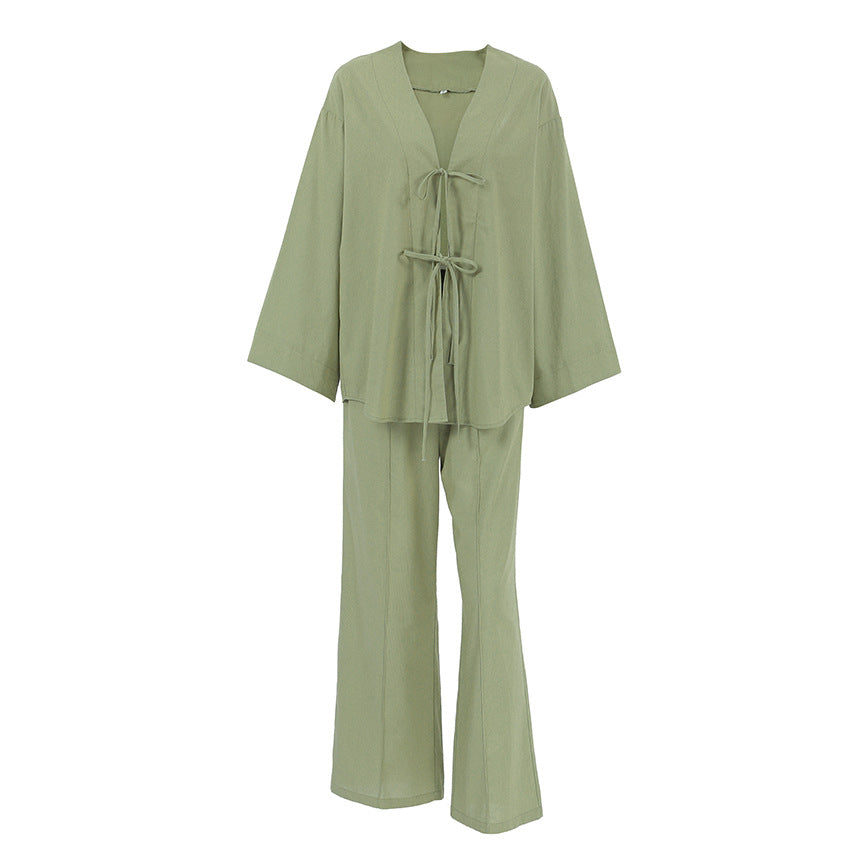 Autumn Cotton Breathable Pajama Set