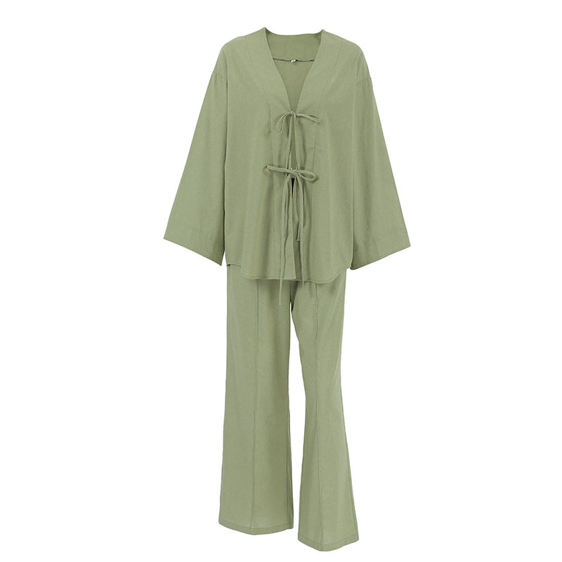 Autumn Cotton Breathable Pajama Set