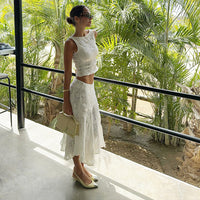 Casual Two-Piece Halter Top &amp; Pants Set