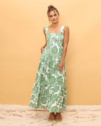 Summer Bohemian Vacation Beach Dress Loose Strap Dress