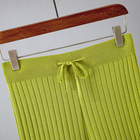 Loose-Fit Solid Color Two-Piece Set