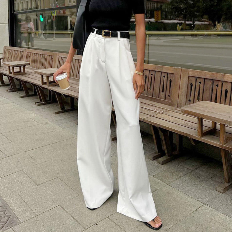 Pure White Slim Trousers