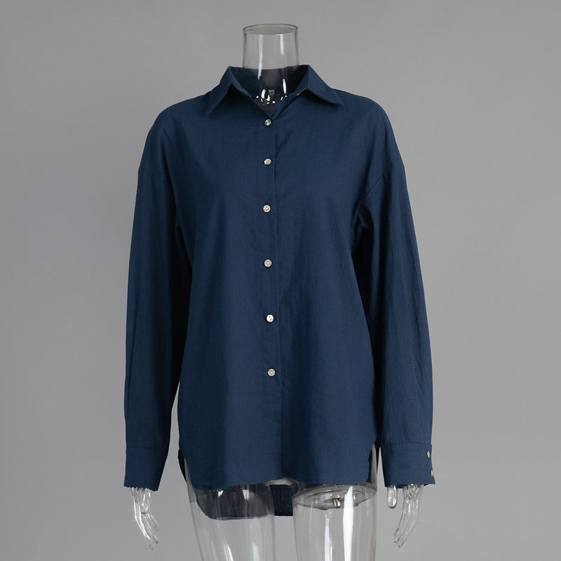 Casual Loose-Fit Button Shirt