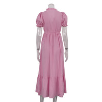 Elegant French White Summer Dress