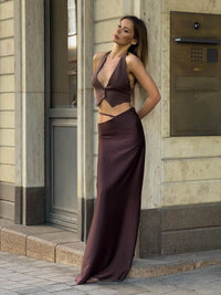 Solid Color Long Skirt