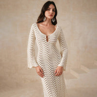 Solid Color Sexy Beach Dress