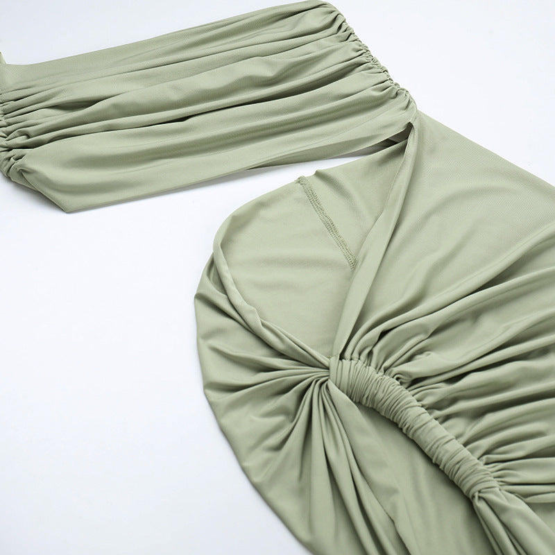 Elegant Mesh Ribbon Slim Dress