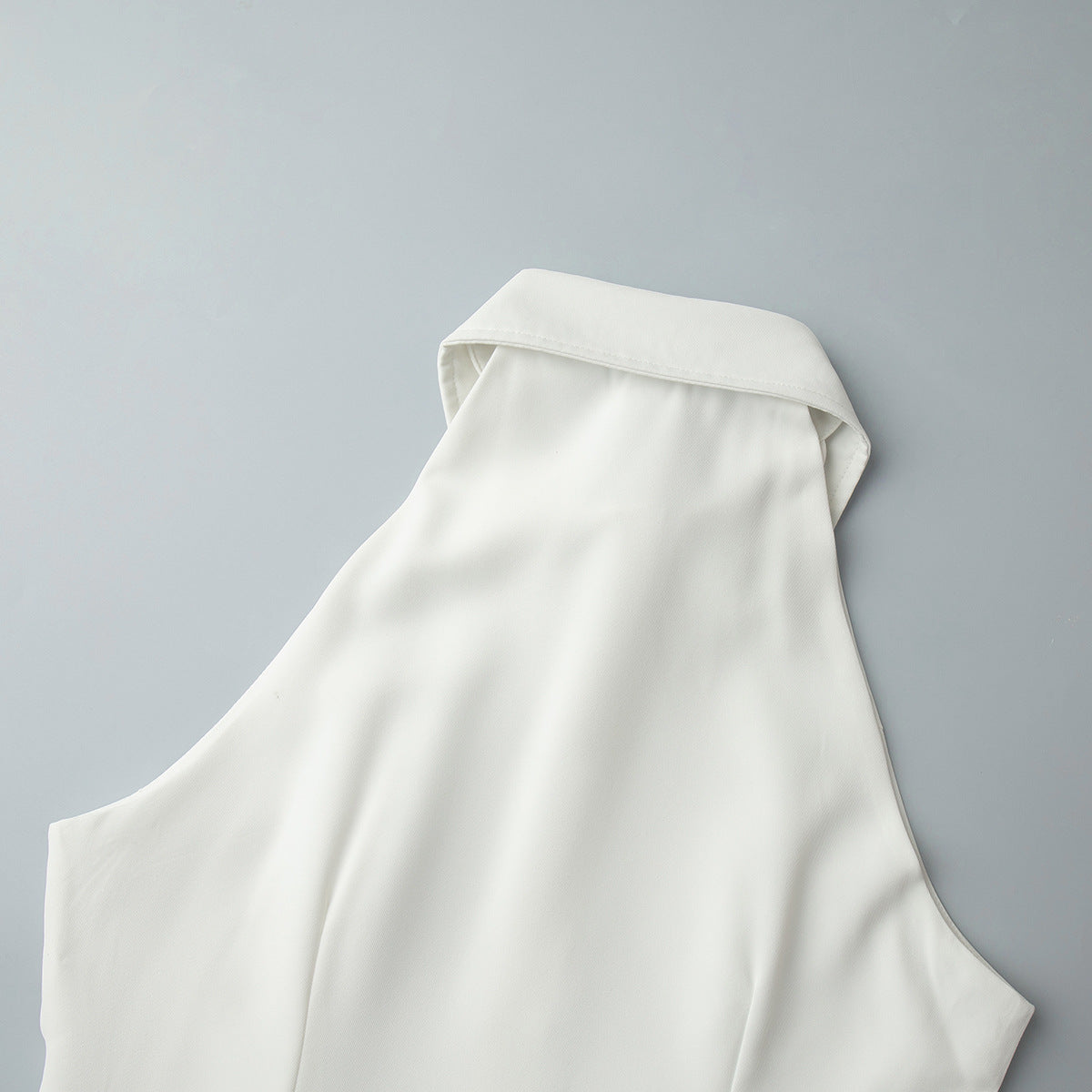 Polo Collar Slit Maxi Dress