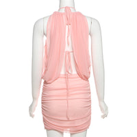 Cross Lace-Up Bodycon Dress