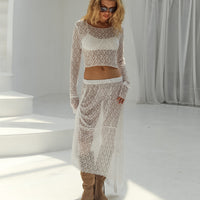 Elegant Sheer Two-Piece Set
