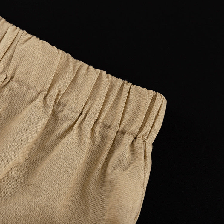 Puffy Camisole and Wide-Leg Pants Set