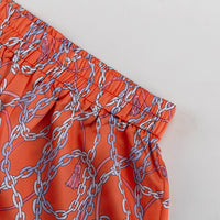 Printed Shirt &amp; Skirt Two-Piece Set
