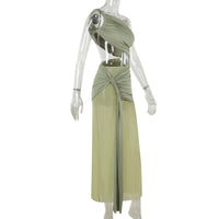 Elegant Mesh Ribbon Slim Dress