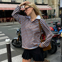 Cool Contrast Striped Top