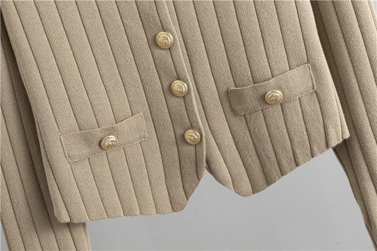 Slim Fit Knit 3-Piece Set