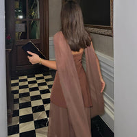 Asymmetric Cutout Slim Fit Long Dress