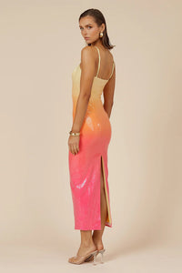 Spring Summer Sexy V Neck Bronzing Dress