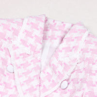 Classic Houndstooth Tweed Business Blazer
