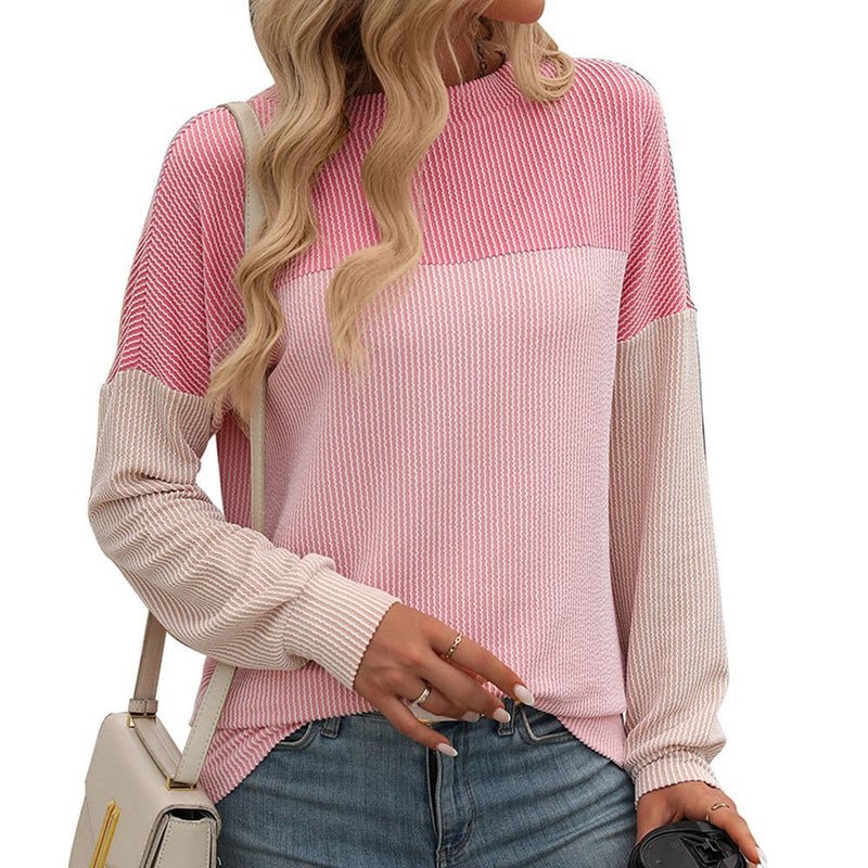 Color Block Loose Top