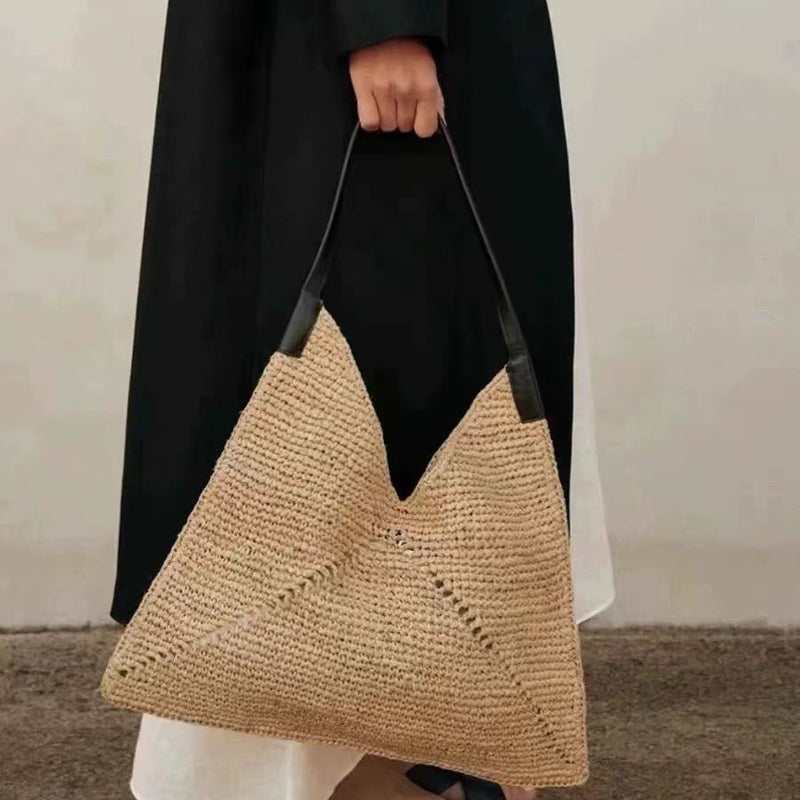 Ethnic Floral Woven Shoulder Bag