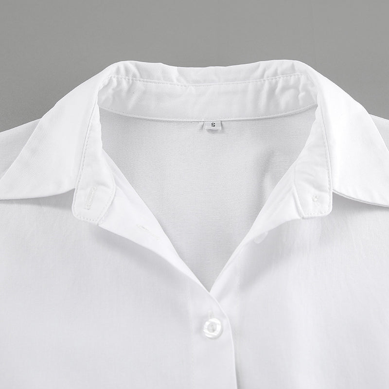 Polo Collar Shirt Dress