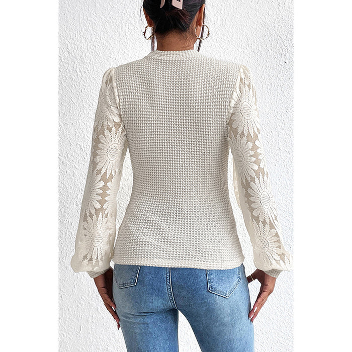 Lace Floral Thin Sweater