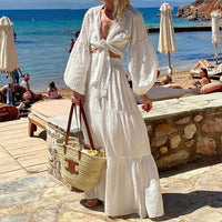 Bohemian Puff Sleeve Two-Piece Set