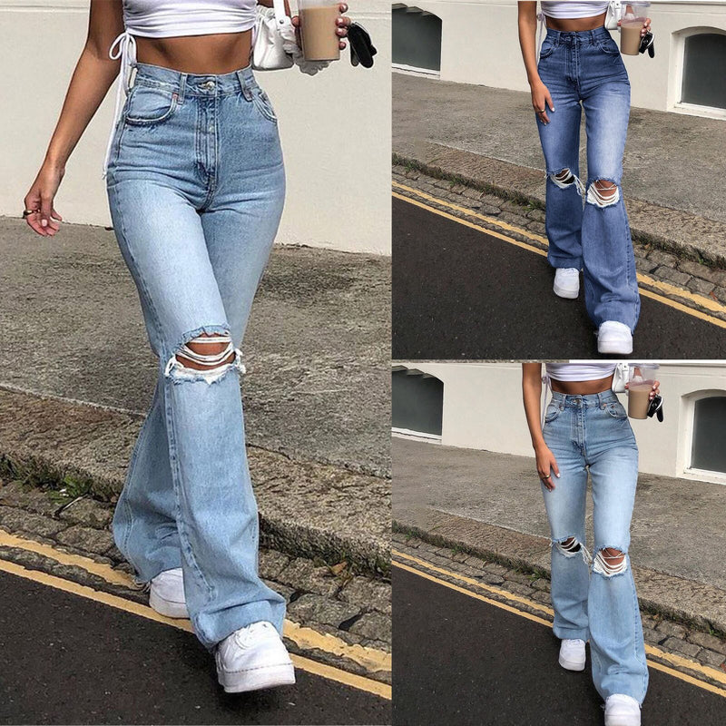 High-Waist Retro Stretch Bell Bottom Pants
