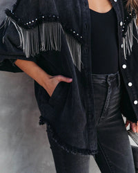 Heavy Industry Chain Rivet Street Single Breasted Coat