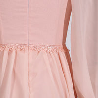 French Elegant Beautiful Dress Autumn Stitching Floral Design High Sense Dress Women