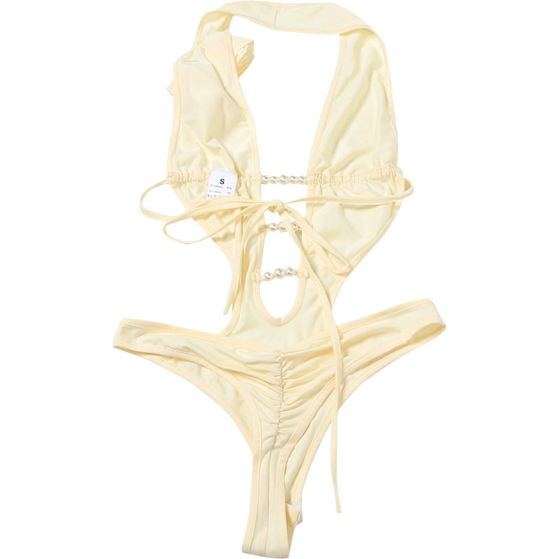 Asymmetric Cutout One-Piece Swimsuit