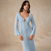 Solid Color Sexy Beach Dress