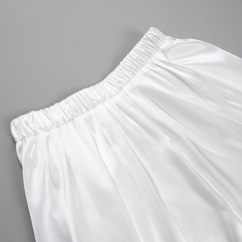 Elegant High Waist Long Skirt