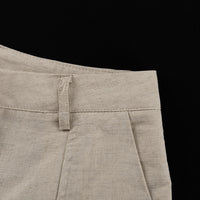 Cotton Linen Sleeveless Waistcoat & Shorts Set