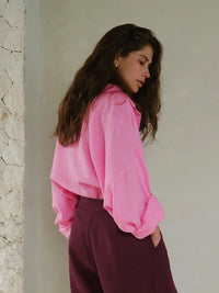 Casual Loose-Fit Button Shirt