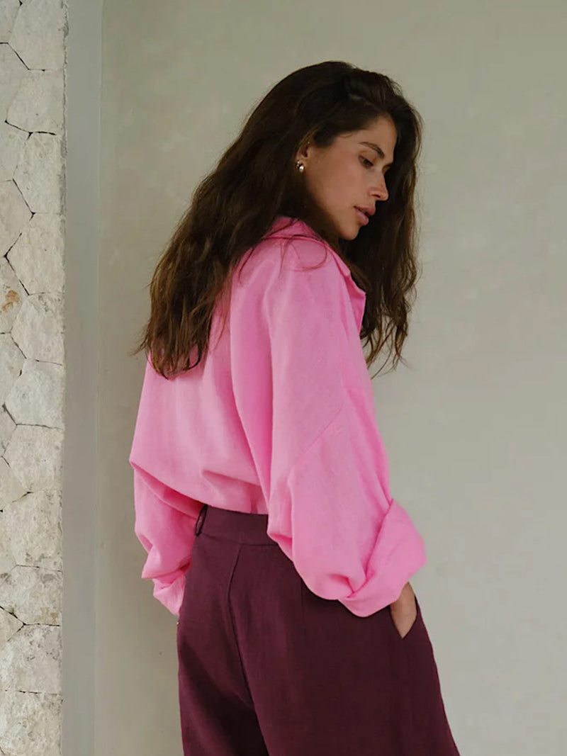 Casual Loose-Fit Button Shirt