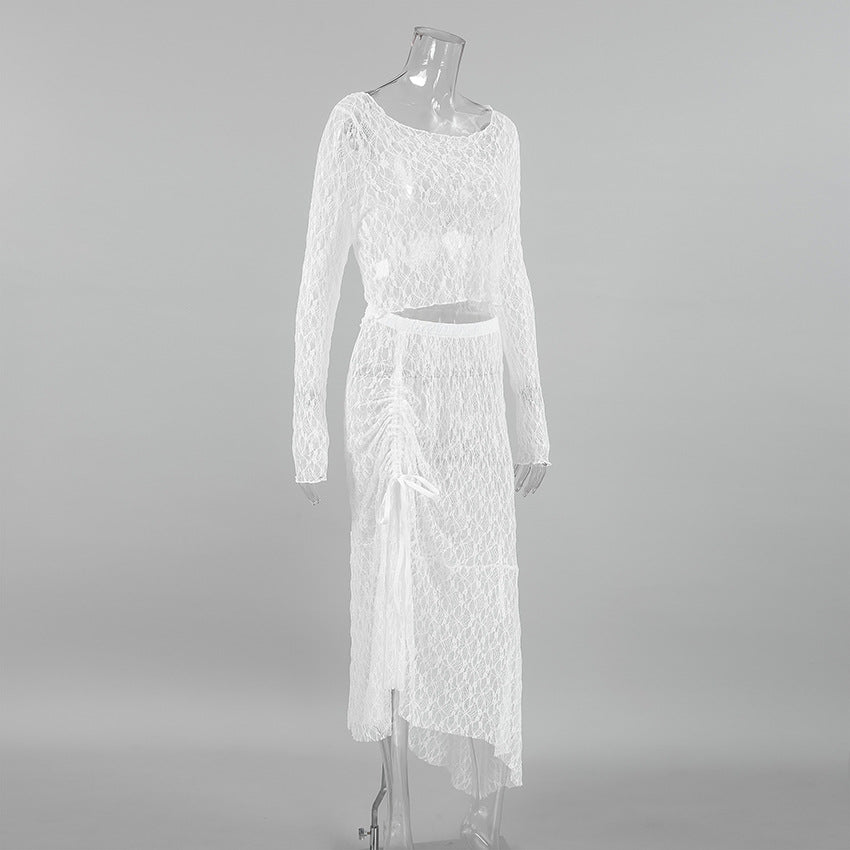Elegant Sheer Two-Piece Set