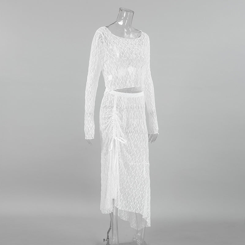 Elegant Sheer Two-Piece Set
