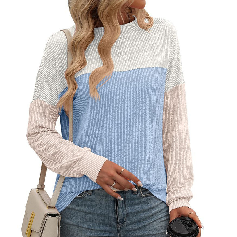 Color Block Loose Top