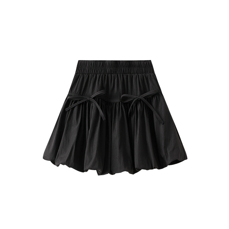 High-Waisted Ruffle Hem Mini Skirt