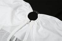 Off-Shoulder Cutout Slim Fit Long Dress