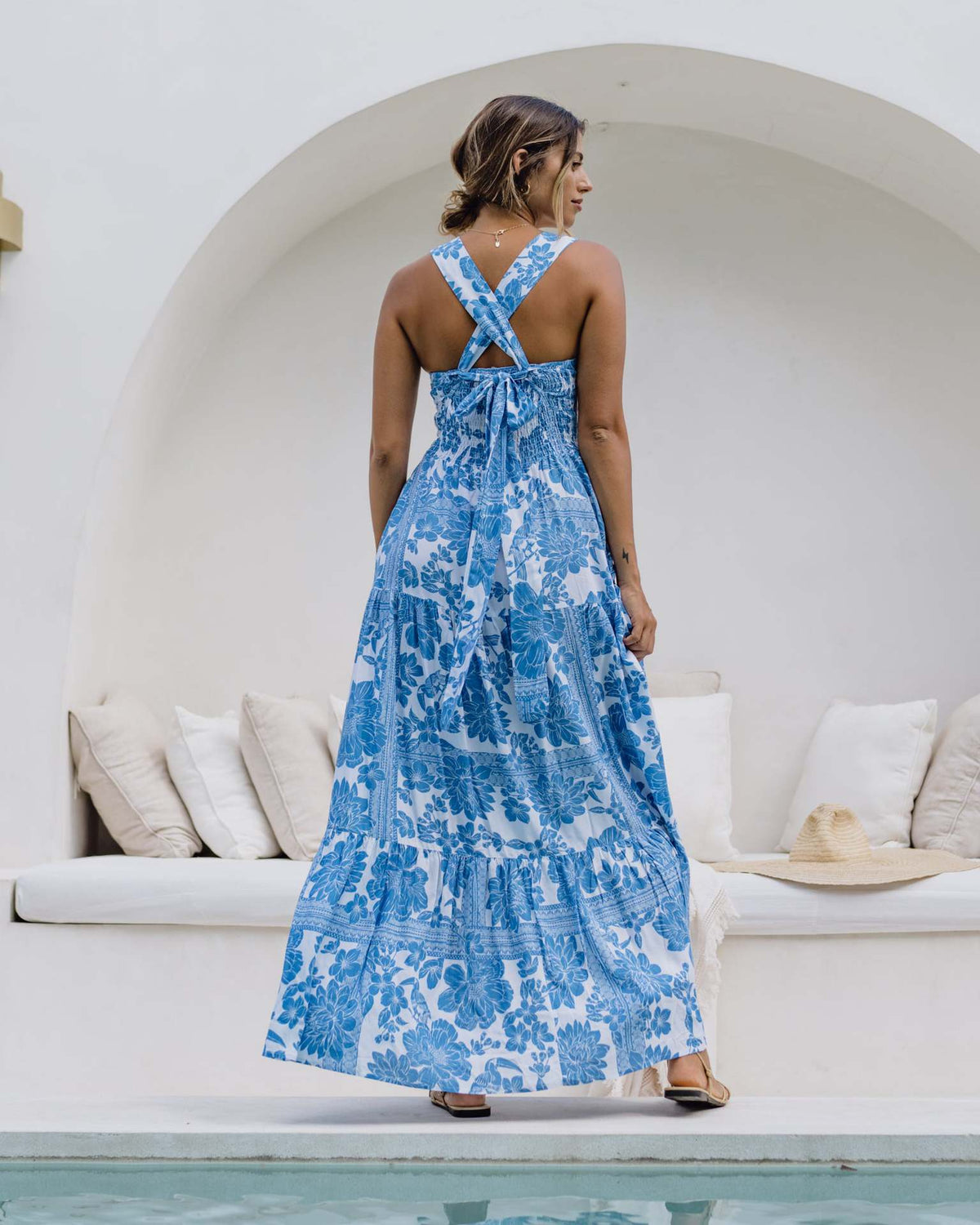 Summer Bohemian Vacation Beach Dress Loose Strap Dress