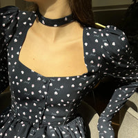 Floral Smocked Slit Maxi Dress