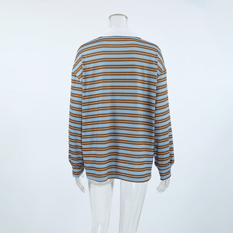 Cool Contrast Striped Top