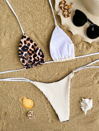 Color-Matching Strap Bikini Set